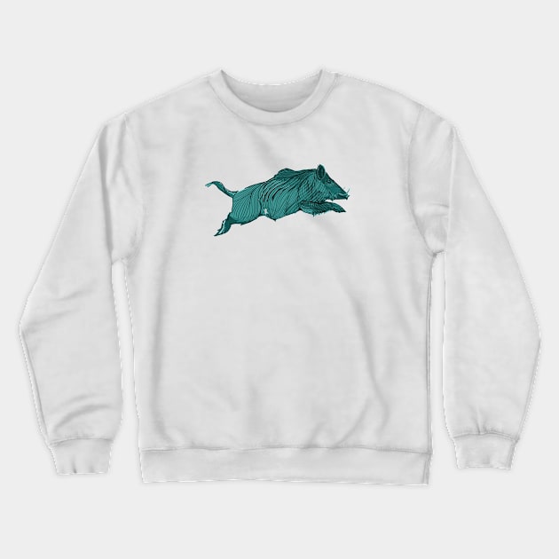 Big Island Boar Crewneck Sweatshirt by Watai